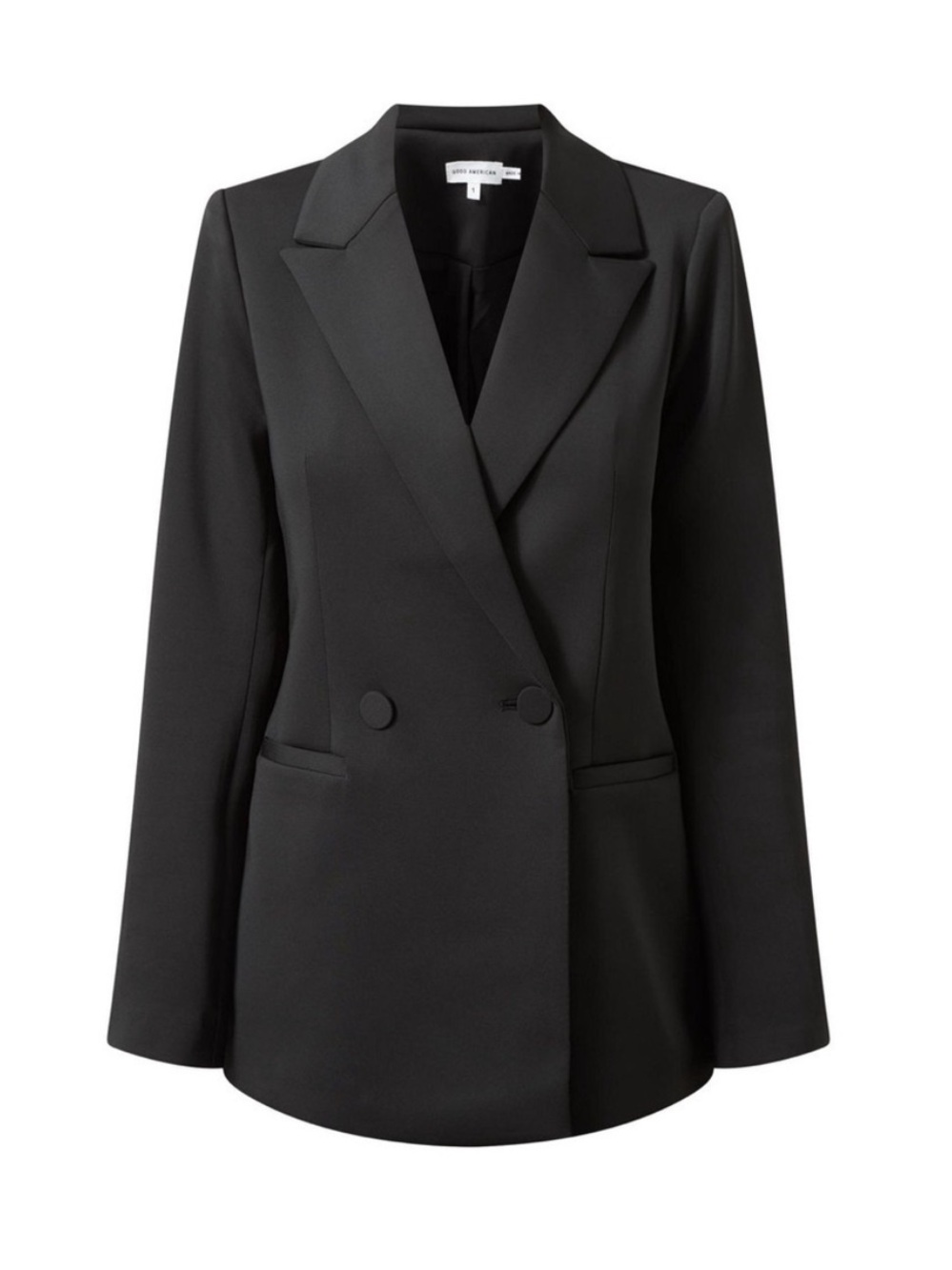 Good American Black Scuba Blazer Jacket Medium - Picture 12 of 12